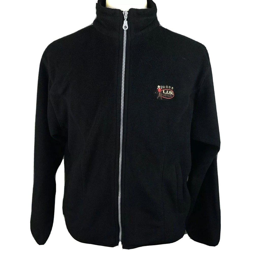2005 US‎ Open Golf Tournement Fleece 1/2 Zip Jacket Sweater Large Pinehurst #2